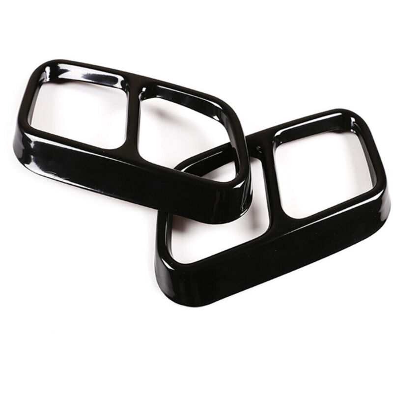 Per Cls W218 2012-2017 Acciaio Inox Nero Tubo Scarico Copertura Adesivi Accessori Auto