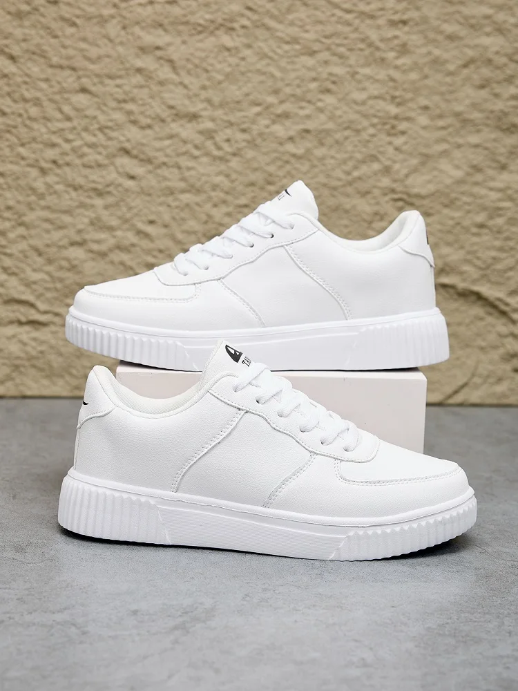 Mode Leder Männer Weiße Turnschuhe Atmungsaktive Komfort Klassische Casual Schuhe Herren Frauen Outdoor Wanderschuhe Paar Schuhe Größe