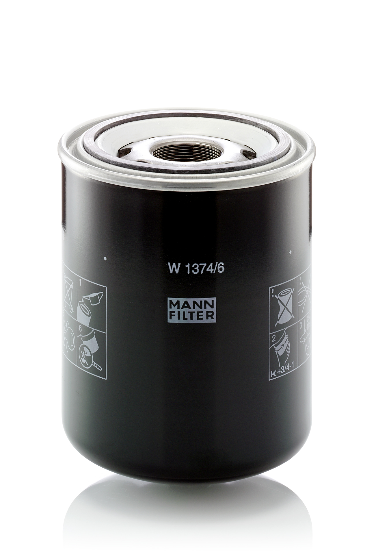 MANN-FILTER Filter, Arbeitshydraulik w13746 Image