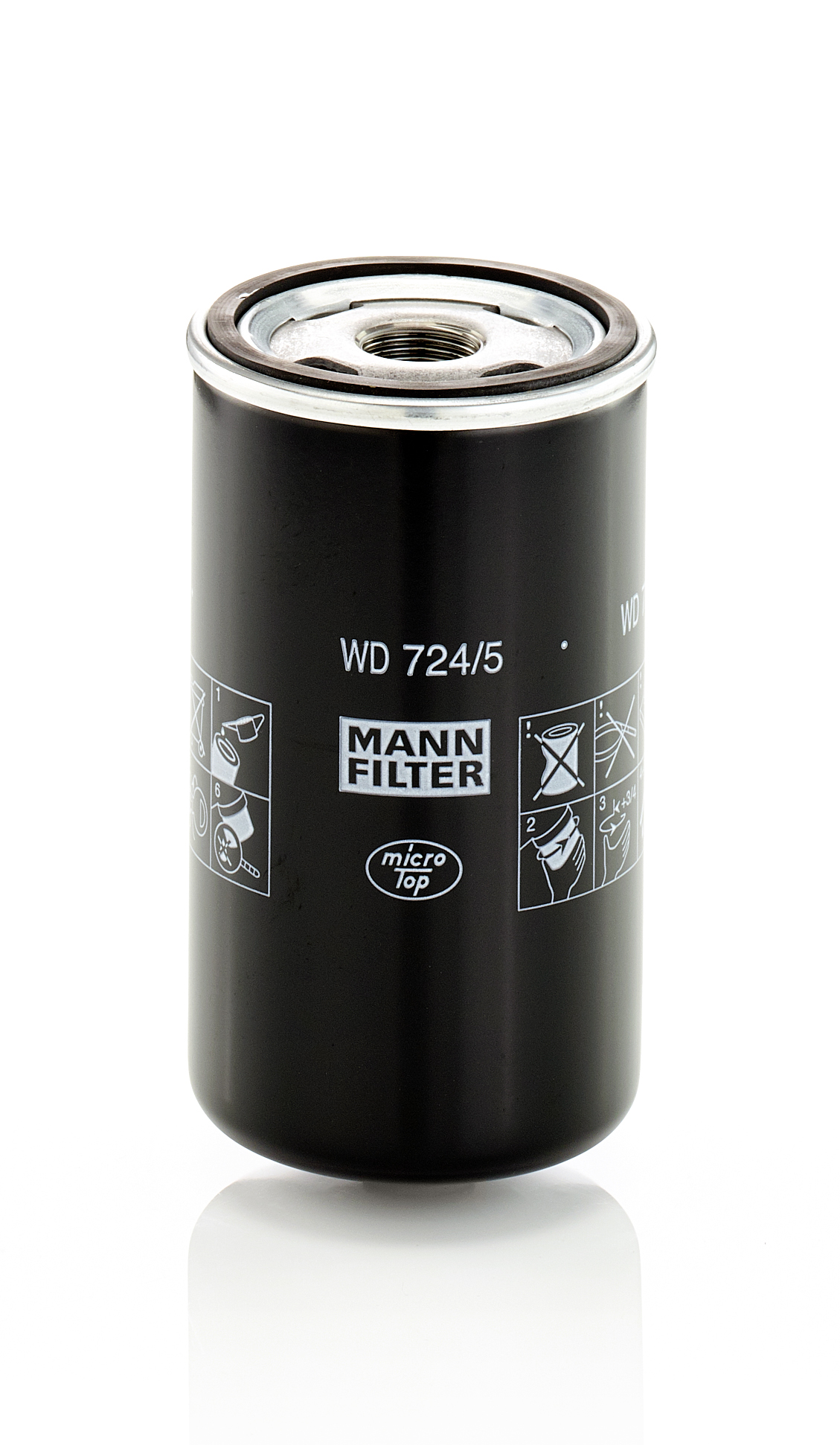 MANN-FILTER Filter, Arbeitshydraulik wd7245 für Ford Image