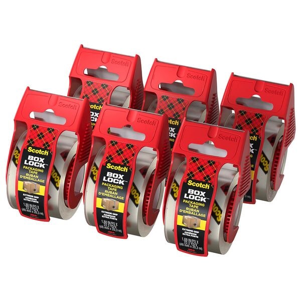 Scotch 6x Packband mit Abroller »Box Lock« 48 mm x 20,3 m transparent