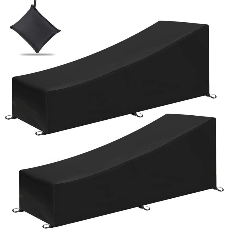 Set Di 1 Telo Protettivo Per Sedia A Sdraio Da Giardino 200 X 70 X 40/75 Cm - Realizzato In Tessuto Oxford 210d - Per Sedia A Sdraio Crezuo-crezuo