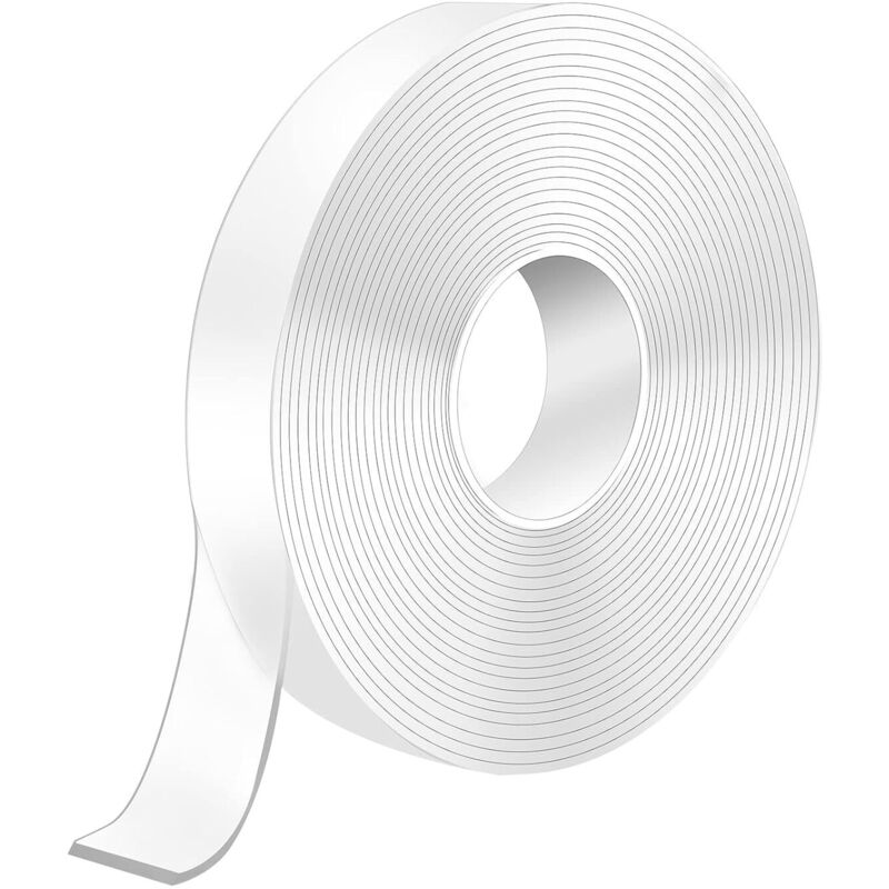Nastro Biadesivo Extra Forte 3m, 3m X 5cm X 2mm Nastro Biadesivo Trasparente Lavabile, Nastro Biadesivo Riutilizzabile Per Appendere Quadri