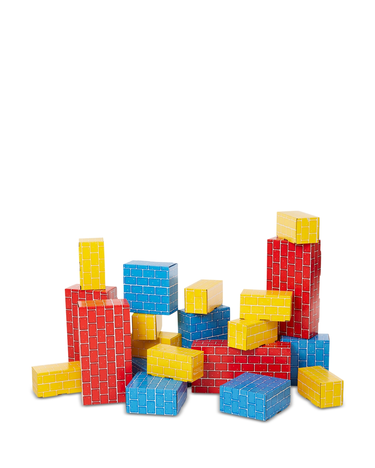 Melissa & Doug Jumbo Cardboard Blocks, 24 Piece - Ages 2+