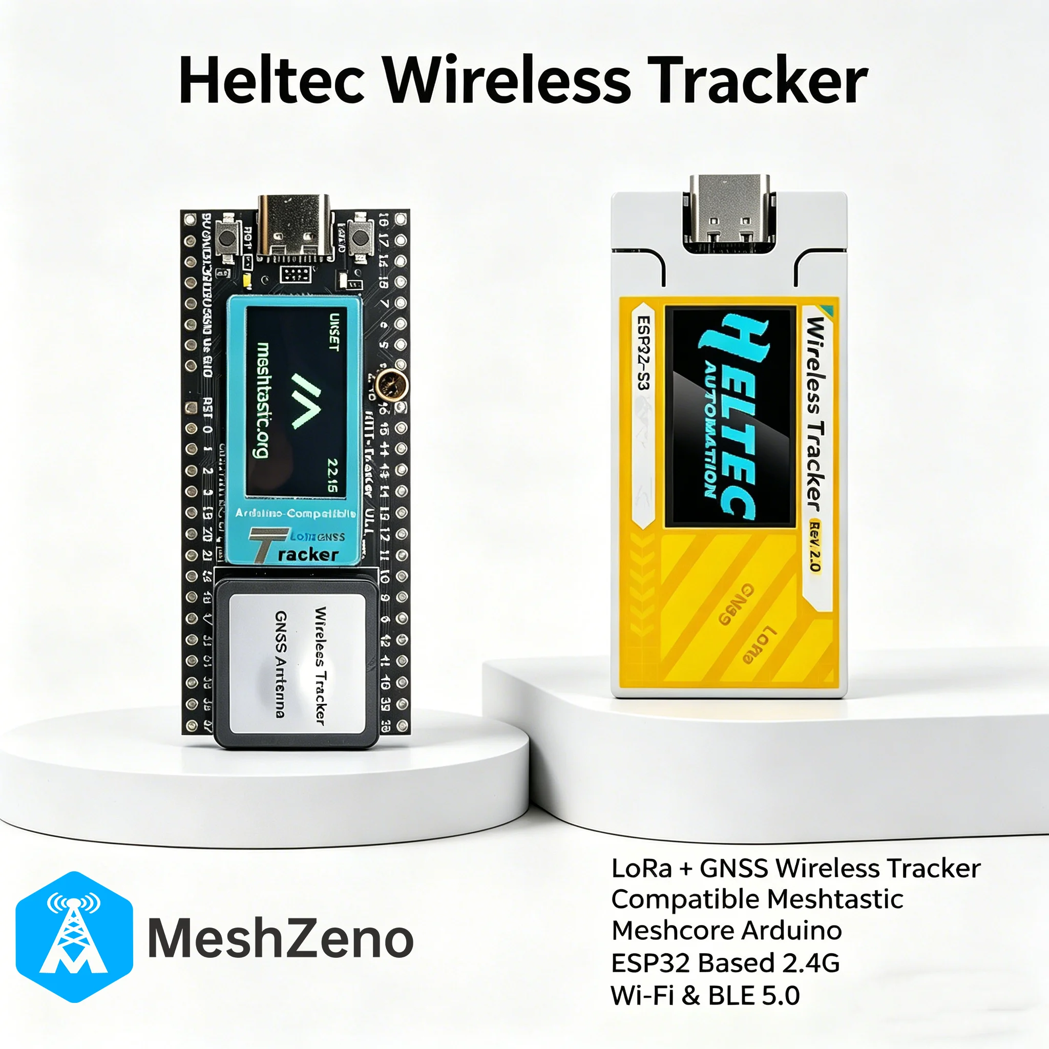 Heltec Wireless Tracker V1/V2 ESP32S3 SX1262 Meshtastic LoRa Node Bluetooth Low-Power-Design für Asset-Tracking und IoT-Überwachung Image