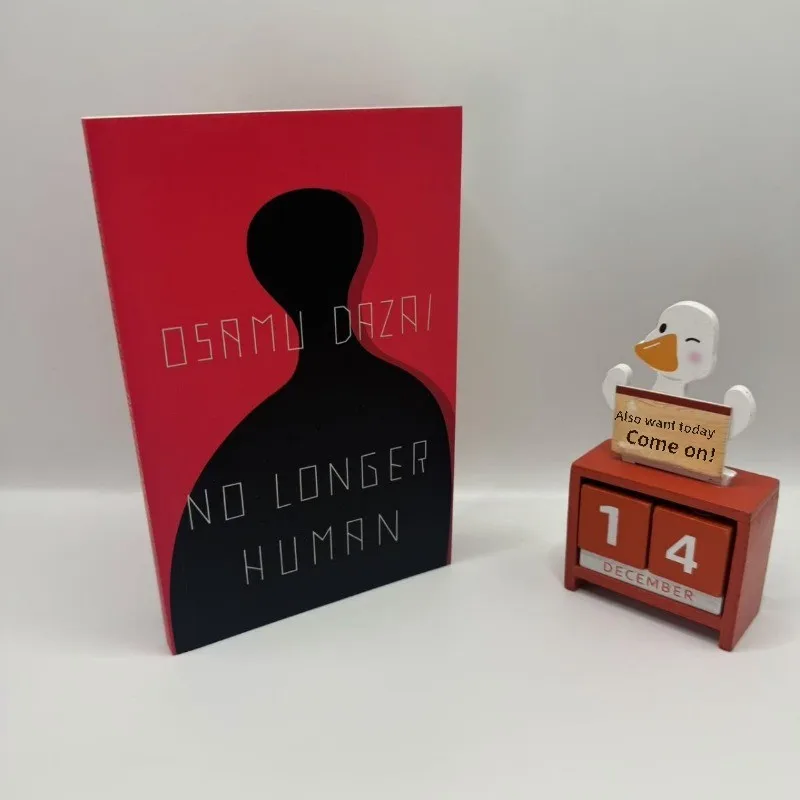 Kein längerer Mensch von Osamu Dazai auf englischem Papier Image