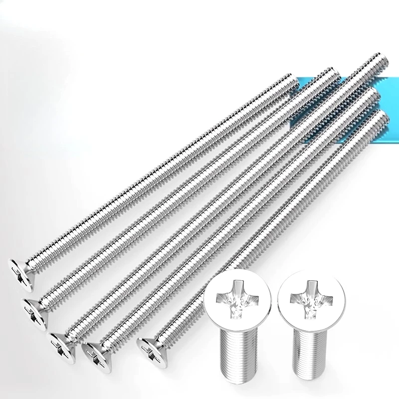 Extra lange Kreuzschrauben mit Senkkopf aus Edelstahl 304 M2 M3 M4 M5 M6*110 120 130 150 200 Image