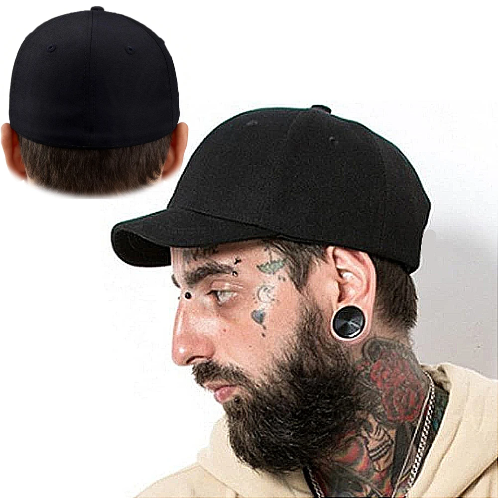 Kurze Krempe 4 Größen Fitted Closed Caps Hüte Neu Fahrrad Trucker Caps Unifarben Herren Damen Hip Hop Baseball Snapback Sonnenblende Era