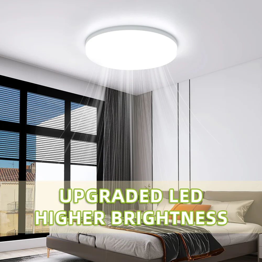Moderne LED-Deckenleuchte, wasserdicht, staubdicht, drei Beweis, ultradünne Panel-Lampe für den Innenbereich, für Schlafzimmer, Badezimmer, Deckenleuchte