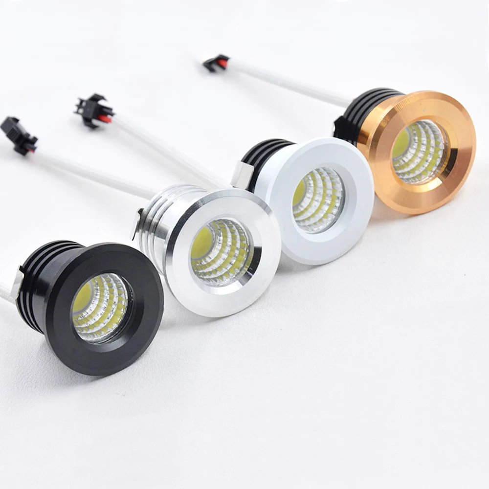 Mini LED Spot Licht Downlight COB 3W Led Spot 110V 220V Innen Scheinwerfer für Decke Schrank schaufenster Loft Dekorationen
