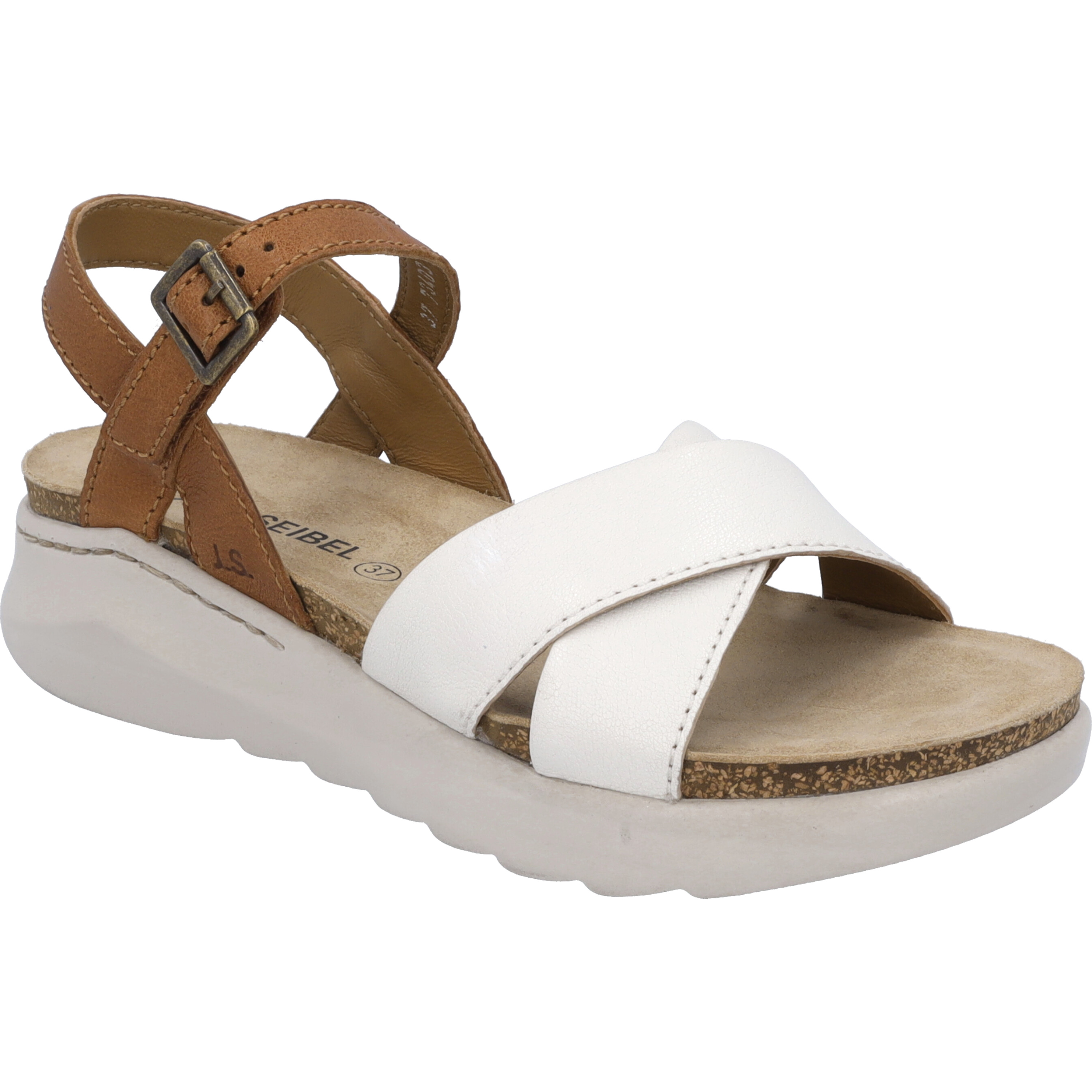 JOSEF SEIBEL Damen Sandale Celine 03 in weiss-kombi