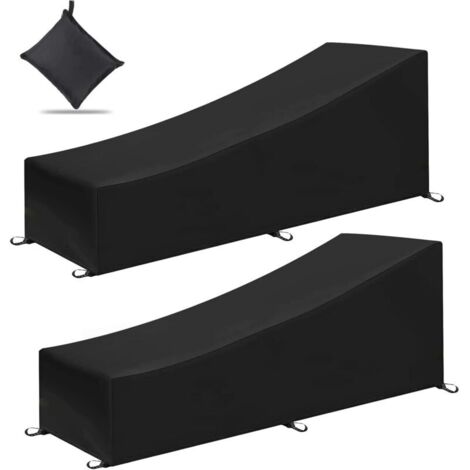 Set Di 1 Telo Protettivo Per Sedia A Sdraio Da Giardino 200 X 70 X 40/75 Cm - Realizzato In Tessuto Oxford 210d - Per Sedie A Sdraio