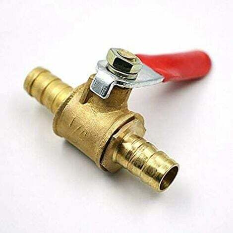 Valvola A Sfera In Ottone Da 8 Mm, Valvola Di Intercettazione Con Raccordo Per Tubo Flessibile, Raccordo Per Tubo Flessibile, Adattatore Di Collegamento Per Acqua, Gas, Olio (1 Pezzo, 8 Mm)