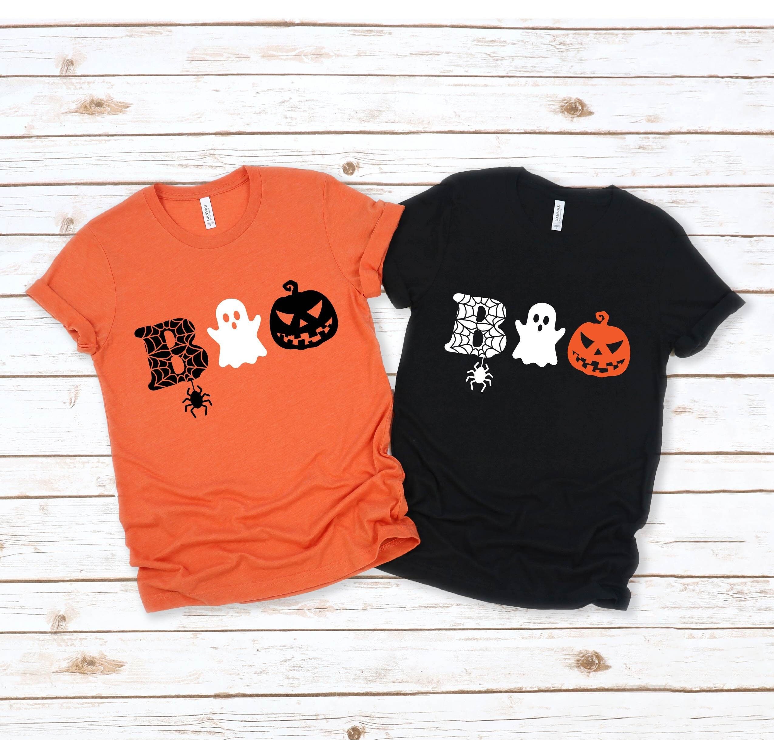 Halloween Boo Shirt, Halloween Ghost Shirt, Halloween Pumpkin TShirt, Kids Halloween Shirt, Spider Halloween Shirt charity Pink l sweatshirt