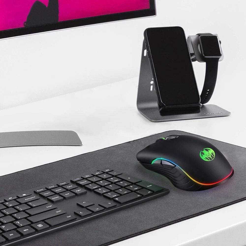 Rechargeable Wireless Gaming Mouse With Color LED And Adjustable DPI Rechargeable Wireless Gaming Mouse With Color LED And Adjustable DPI