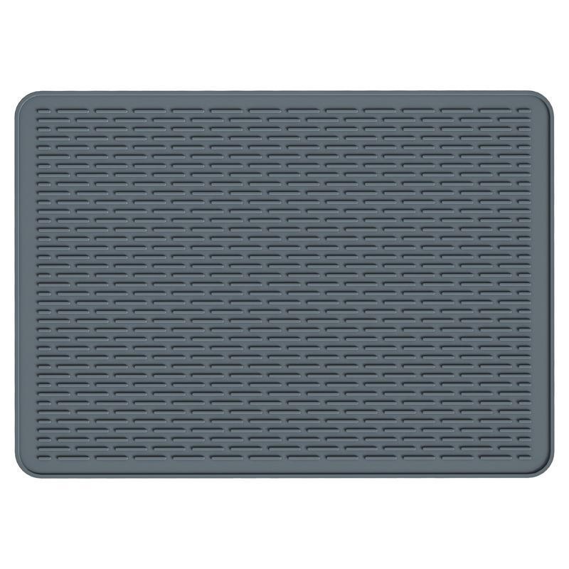 Large Silicone Stove Mat Heat resistant Countertop Protector & Dish Drying Mat dark Gray