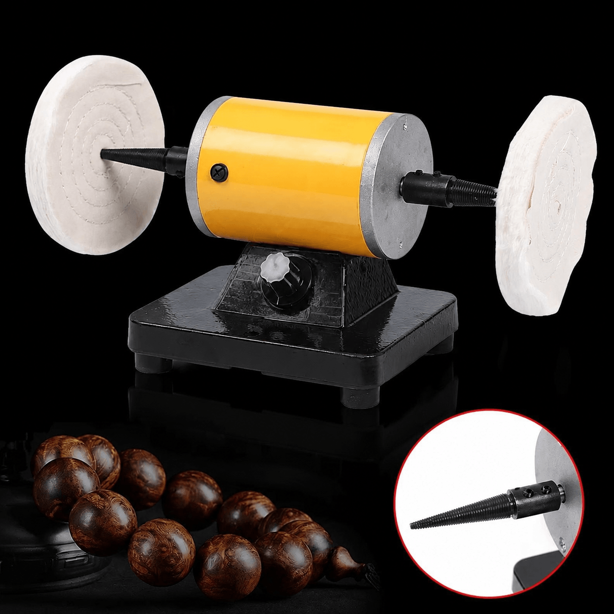 Professional Bench Polisher Jewelry Polishing Machine & Buffer Grinder Lathe Tool For Metal Finishing Professional Bench Polisher Jewelry Polishing Machine & Buffer Grinder Lathe Tool For Metal Finishing