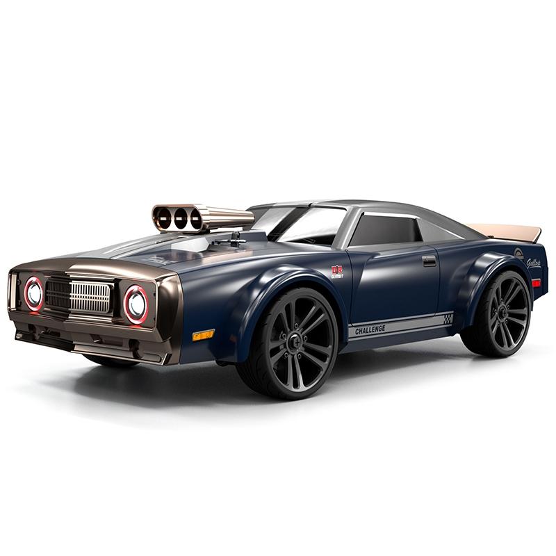 High Speed RC Drift Car 4WD Electric Muscle Remote Control Racing Car grey