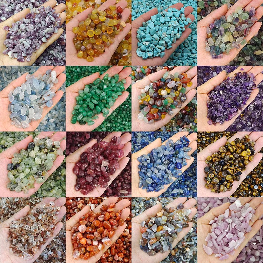 Natural Crystal Chips For Aquarium Gravel, Reiki Decor And DIY Crafting black Obsidian 100g