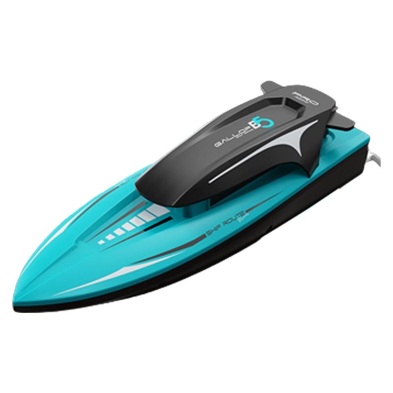 High Speed Remote Control Boat With LED Lights, 80M Range, Runtime RC Speed Boat Toy blue