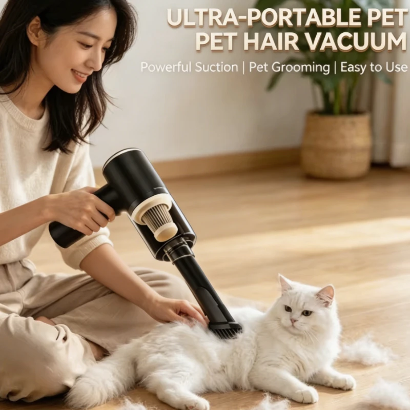 9000Pa Kabelloser Auto-Staubsauger USB-Aufladung 1200mAh Tragbares Reinigungsgerät Mini Nass- und Trockensauger für den Haushalt Image