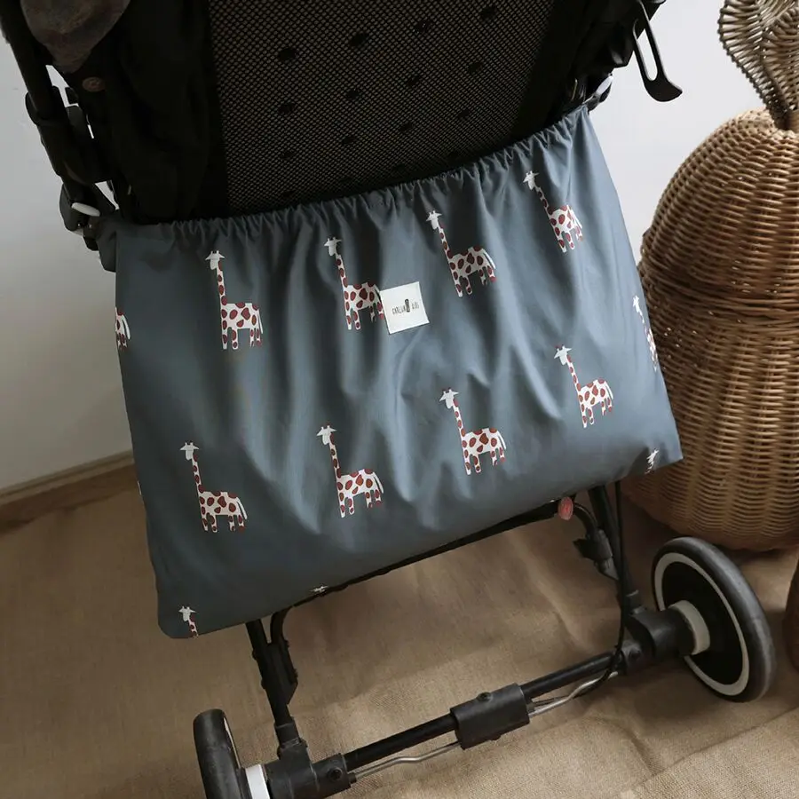 Wasserdichter Kinderwagen-Organizer, Große Aufbewahrungstasche für Windeln, Flaschen, Spielzeug, Snacks, Reise-Caddy