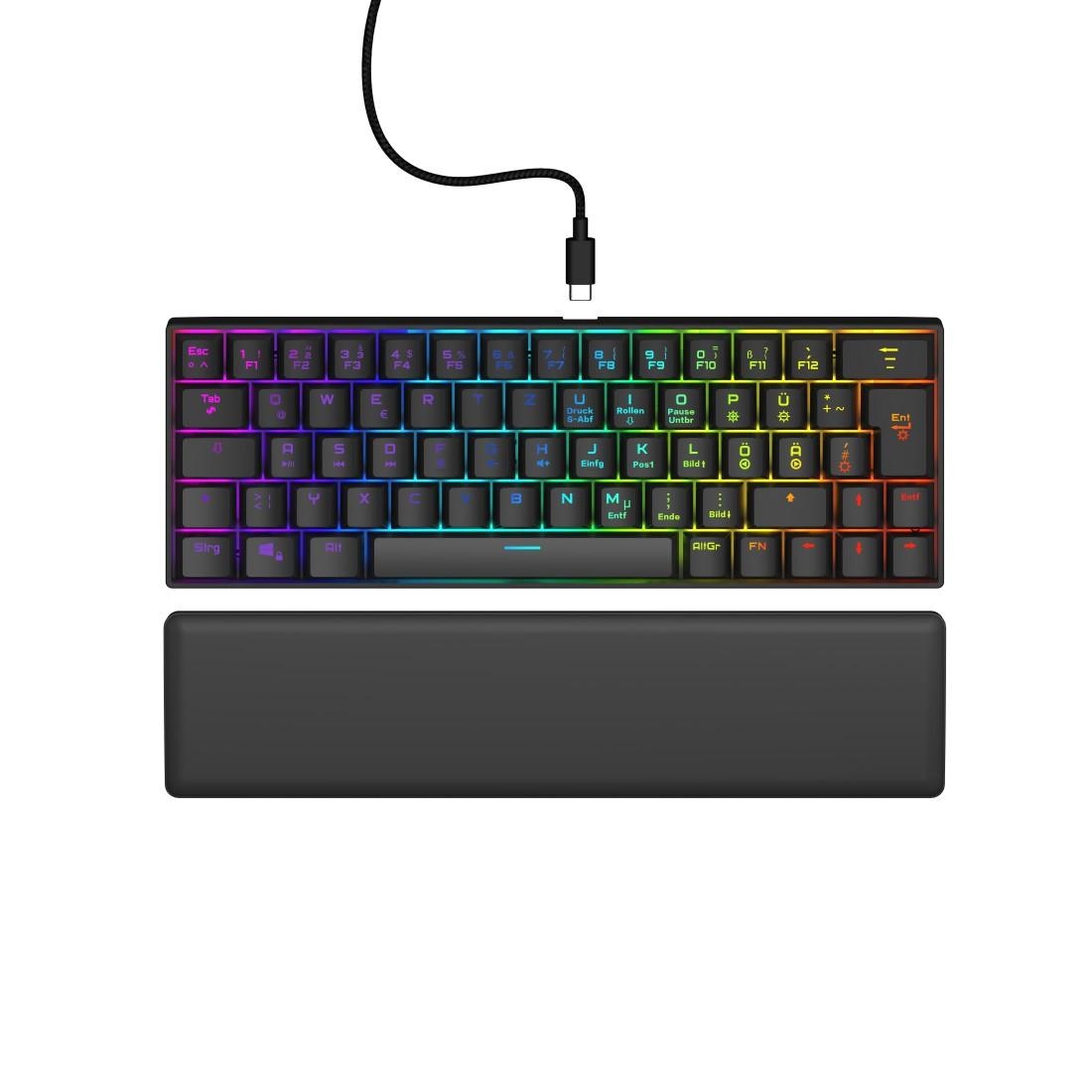 uRage Exodus 760 Mini Keyboard, Red Image