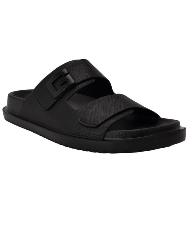 Vugon Branded Slip On Fashion Slides - Black - Guess Sandals