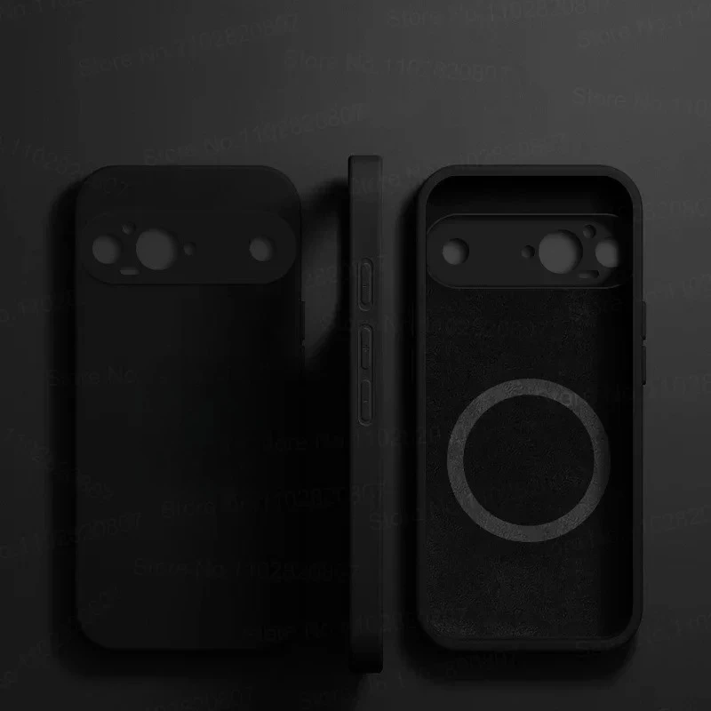 Beliebte Macaron-Farbe, flüssiges Silikon, kabellose Ladehülle für Google Pixel 10, 9, Pro, XL, 8, 7, 6, A/Pro, hautfreundliche Schutzhülle Image