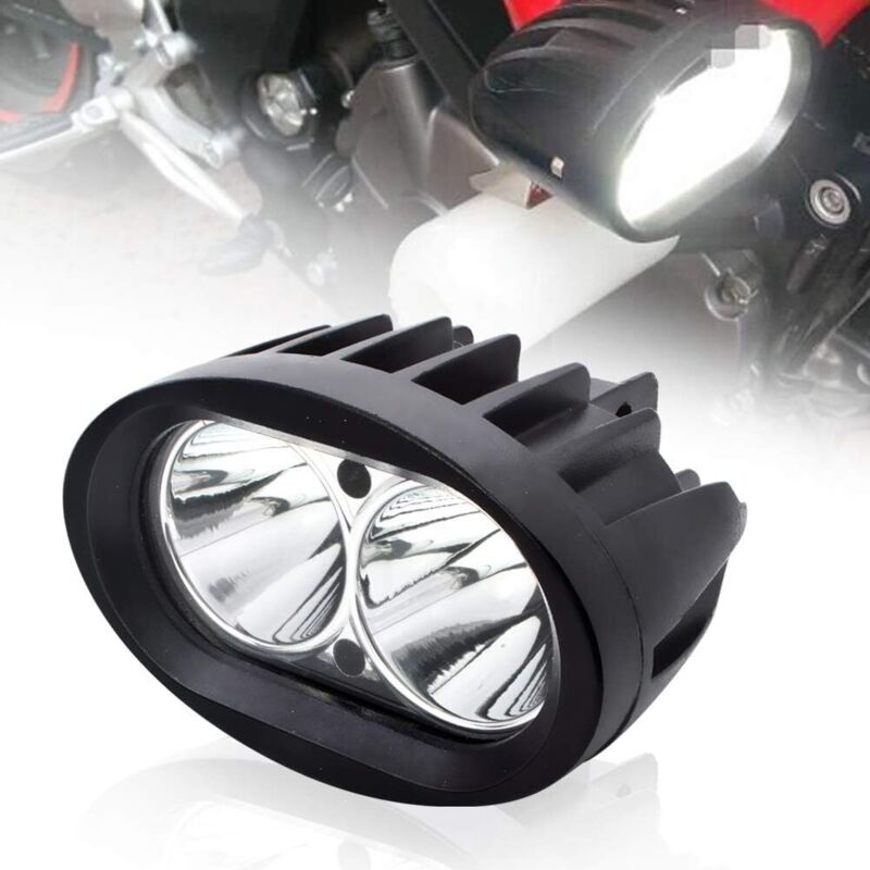 Luci Led Ausiliarie Per Moto, Fari Anteriori A Led Rotondi Da 20 W, Fendinebbia Per Moto Da 12 V E 24 V, Fari A Led Per Moto Da 1800 Lm, Luci Ausiliarie Per Moto, Luci Fuoristrada Per Camion, 4x4, Atv