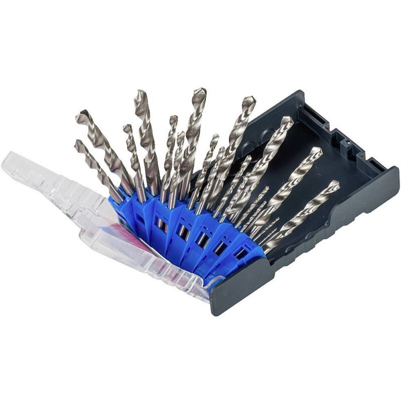 Kwb - 109119 Hss Kit Punte A Spirale Da Metallo 19 Parti 1 Mm, 1.5 Mm, 2 Mm, 2.5 Mm, 3 Mm, 3.5 Mm, 4 Mm, 4.5 Mm, 5 Mm, 5.