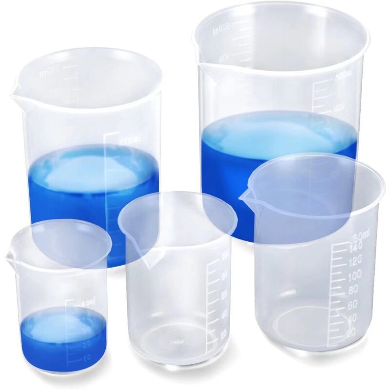 Misurini Da 50/100/150/250/500 Ml, Misurini In Plastica Trasparente Per Cucina E Laboratorio