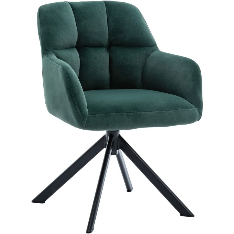 Wahson Office Chairs - Sedia Da Scrivania Poltrona Salotto Girevole Poltroncina Imbottita Moderna, Sedia Ufficio In Velluto Per Ufficio, Wahson, Verde