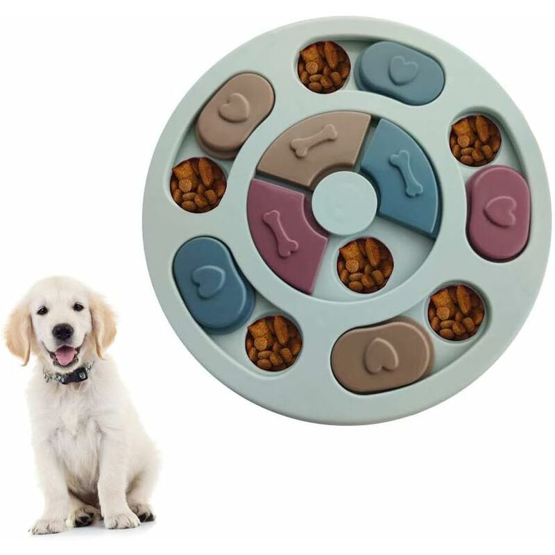 Minkurow Puzzle Per Cani Giocattolo Ad Alimentatore Lento, Giocattolo Per Cani Con Ciotola Ad Alimentatore Lento, Alimentatore Per Giochi Per Cani Con Antiscivolo, Migliora Il Qi