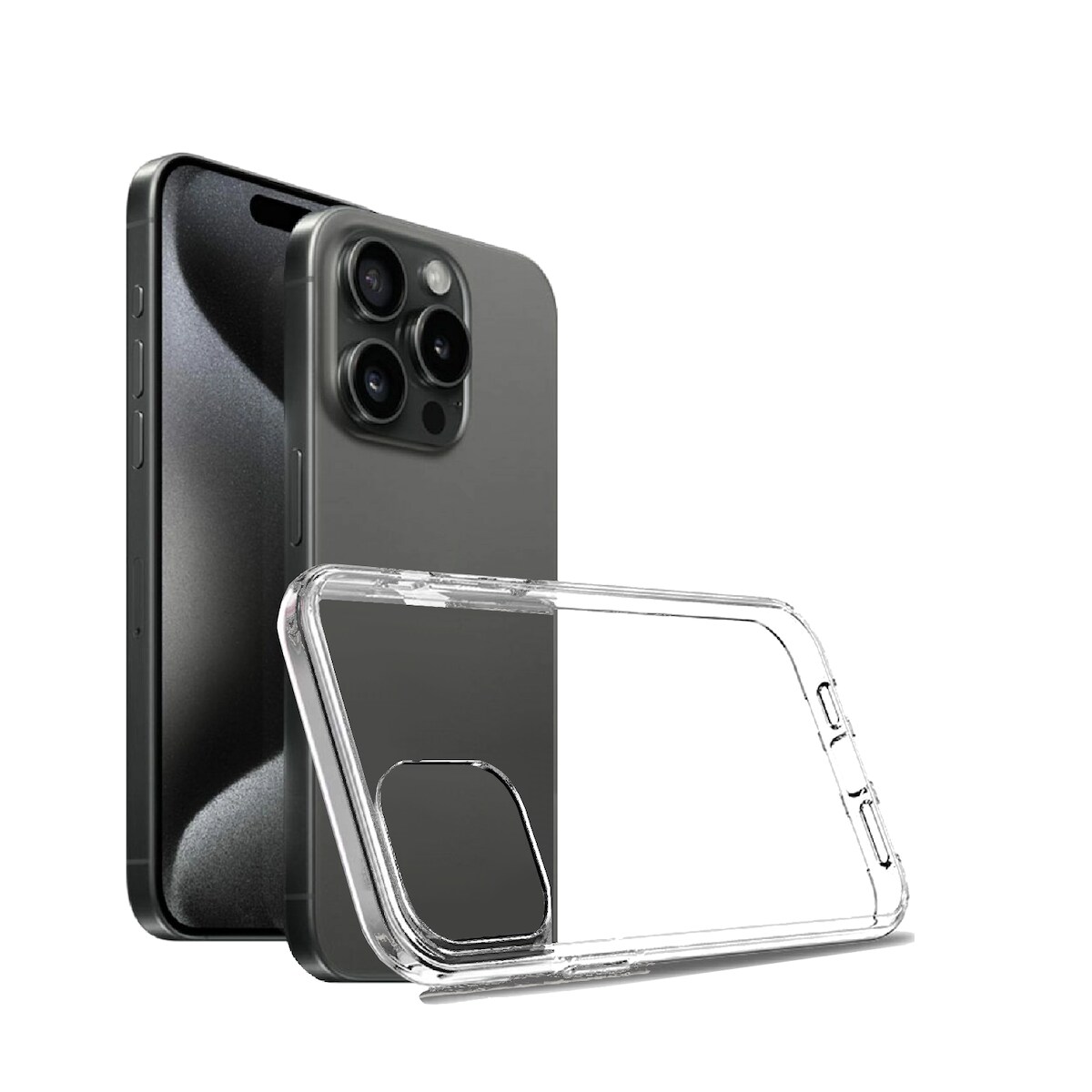 MobileKing Transparente Handyhülle für iPhone 16 Pro Max - Backcover, TPU, Stoßdämpfend - MBK93