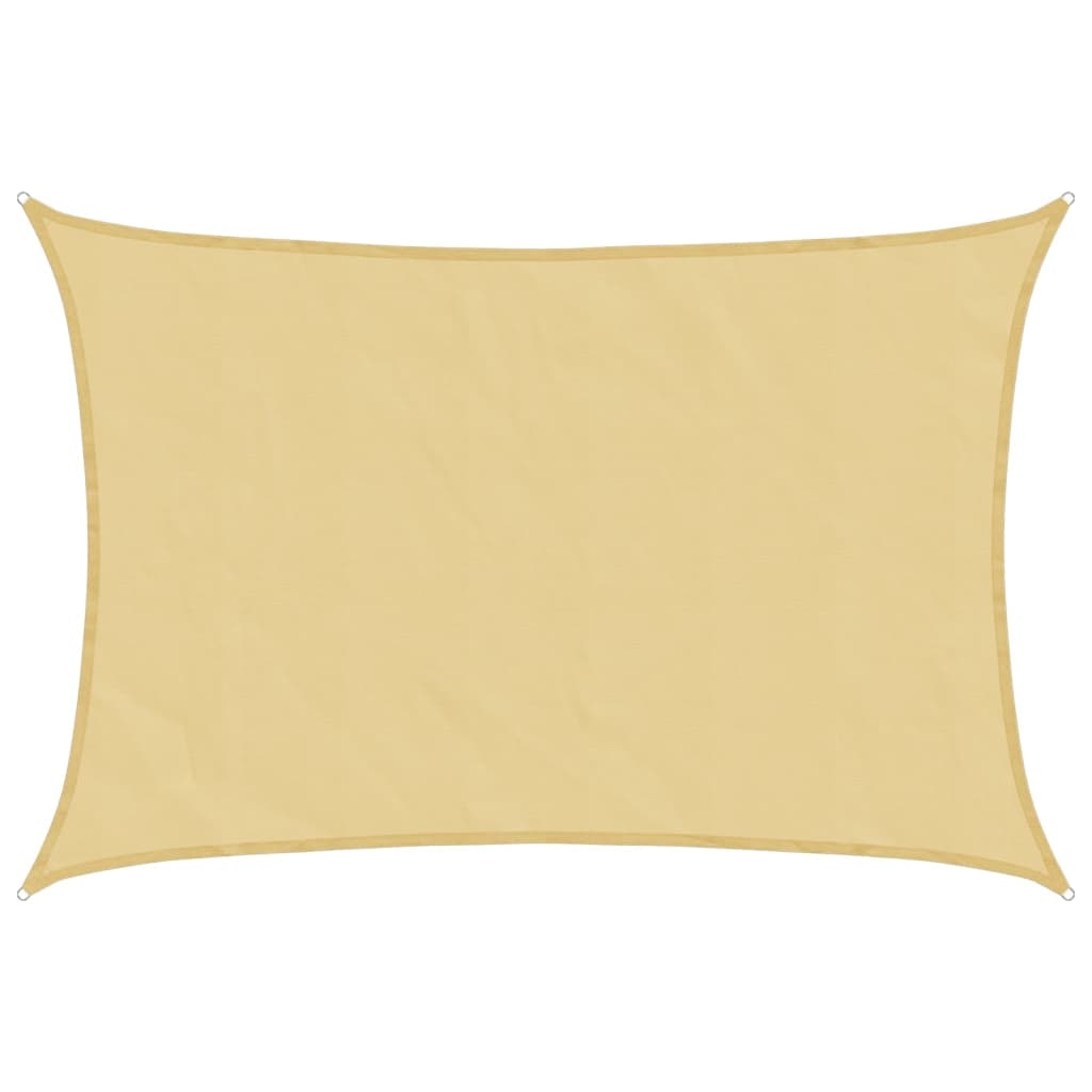 vidaXL Sonnensegel Sandfarbe 4x2,5 m 100% Polyester Oxford Image