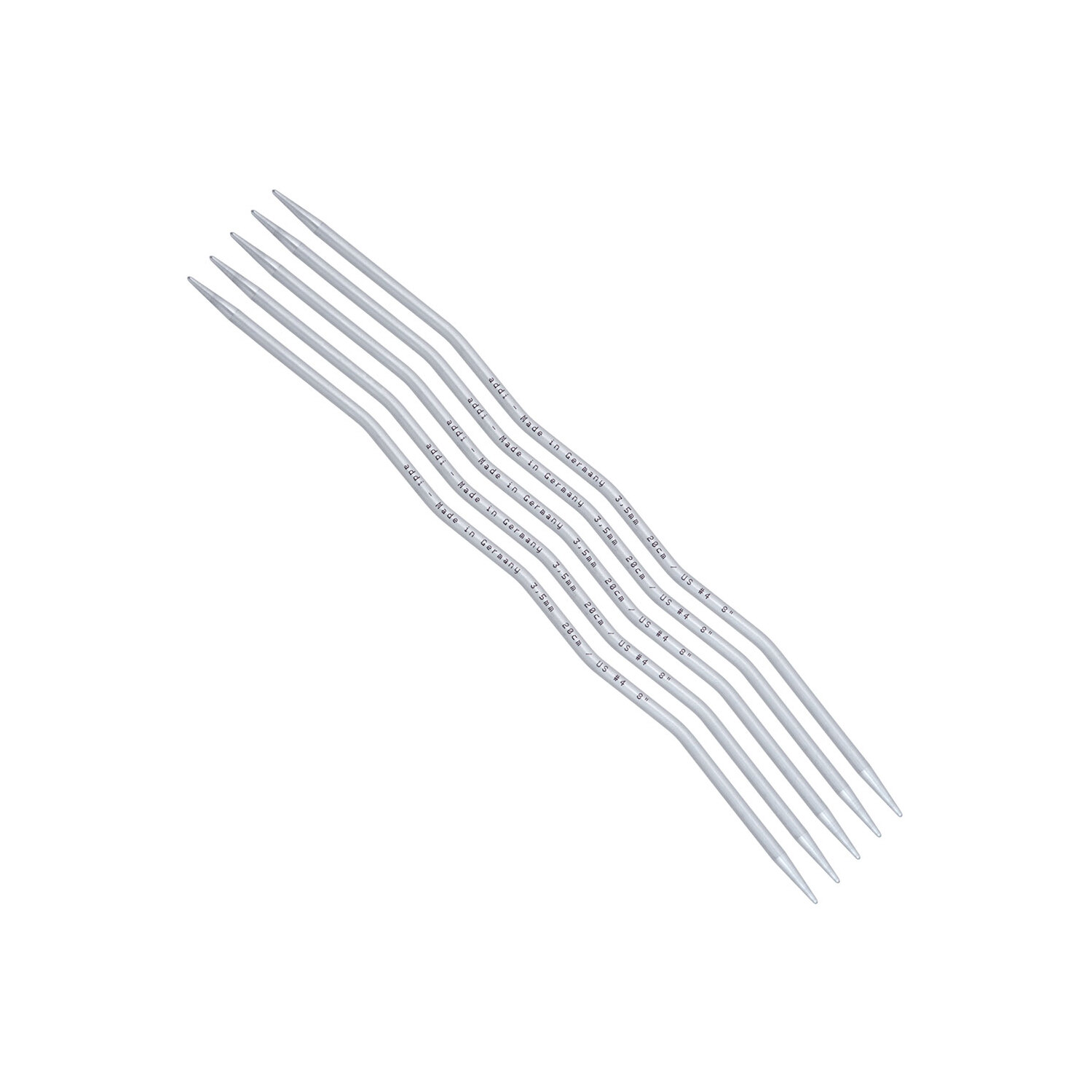 addi Strumpfstricknadeln CraSySnake Lace, Aluminium, 20 cm