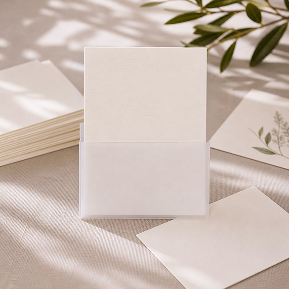 Clear Vellum A2 Card Pocket 5 3/4