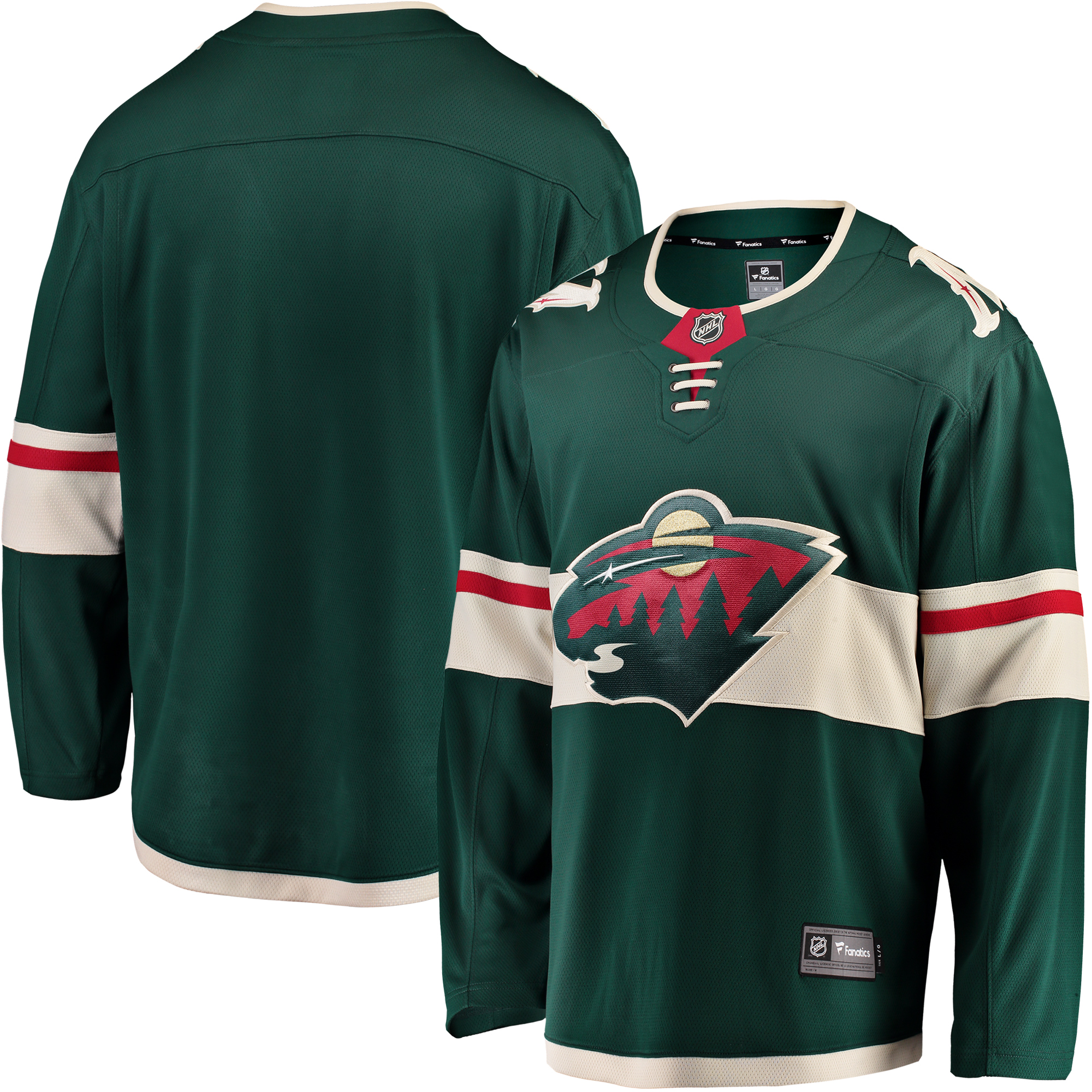 "Fanatics Green Minnesota Wild Breakaway Heimtrikot für Herren" Image