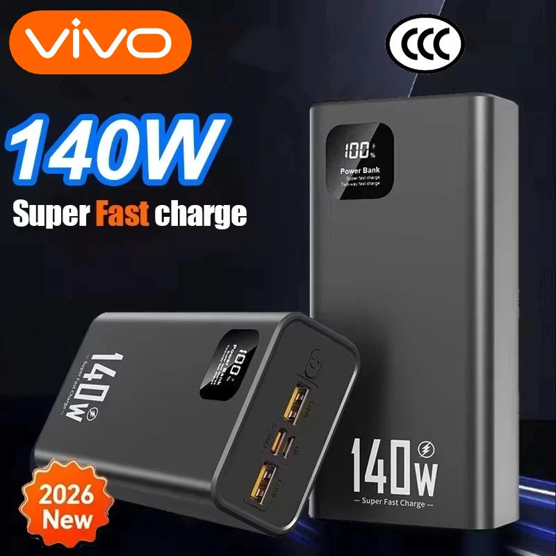 VIVO 500000mAh Powerbank 140W Superschnelles Laden Tragbare Externe Batterie Ladegerät für iPhone Huawei Samsung Xiaomi Image