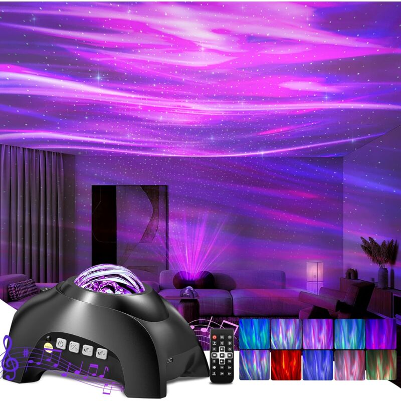 Proiettore Del Cielo Stellato, Proiettore Di Galassie, Lampada A Led Per Stelle, Proiettore Planetario, Proiettore Di Aurora Boreale, Luce Notturna Per Bambini Con Controllo Vocale/bluetooth/timer Per