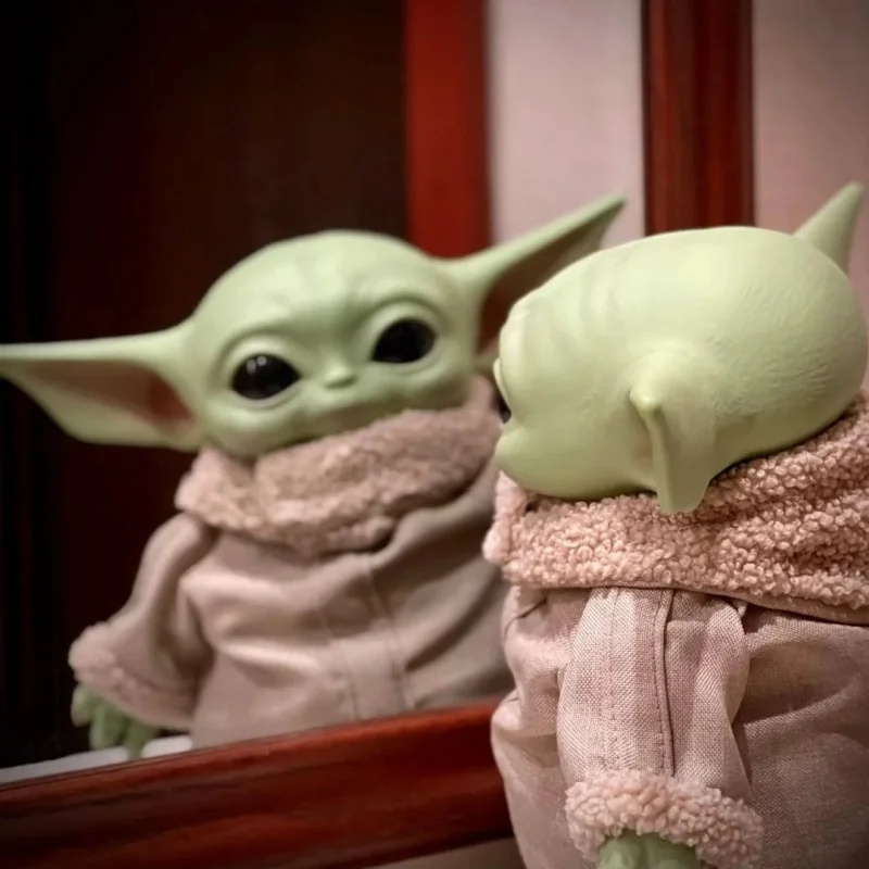 Star Wars 28cm PVC Yoda Grogu Peluche Action Figure Giocattoli Yoda Baby The Mandalorian Anime Bambole Regalo Adulti Modello Kawaii