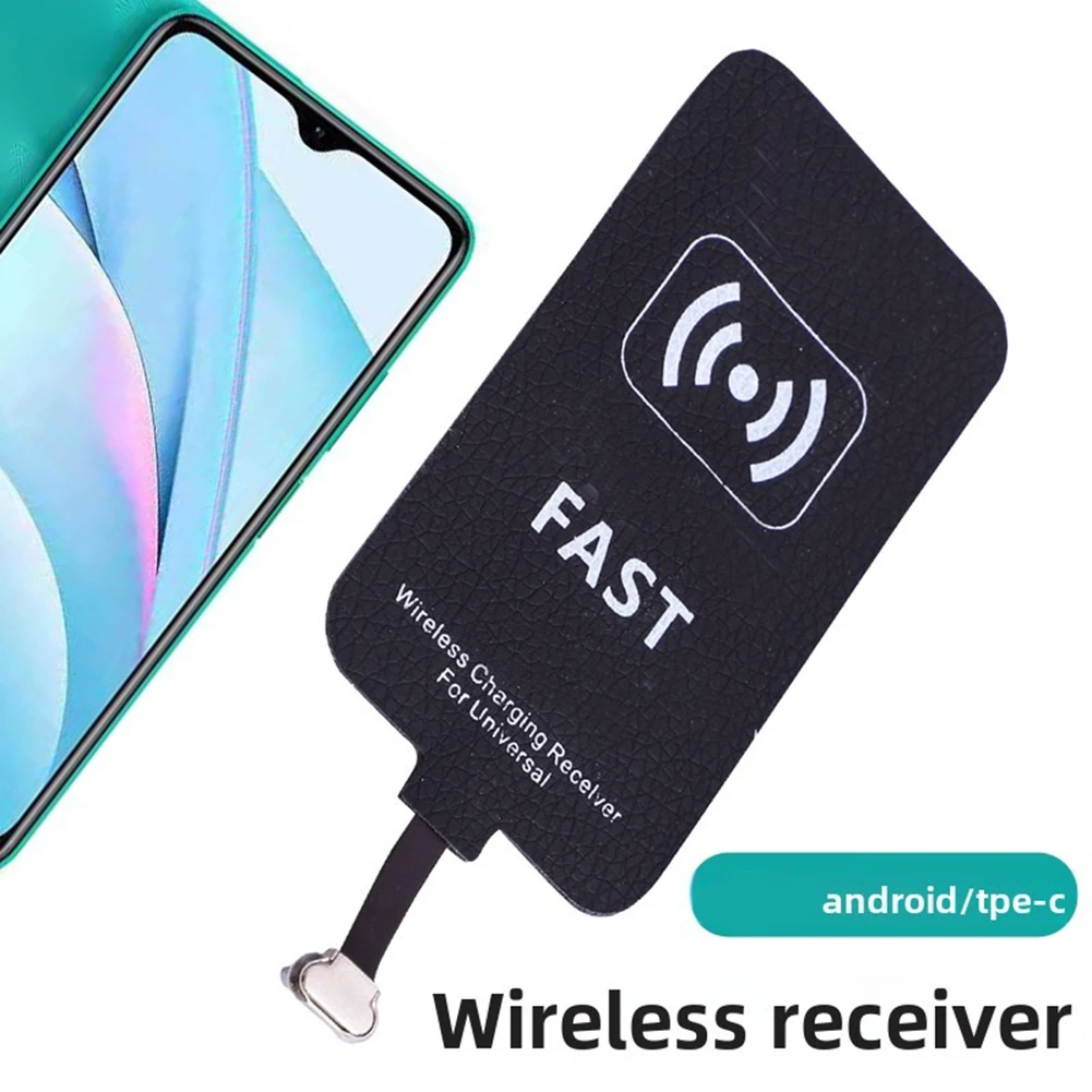 Ricevitore di ricarica wireless da 10W con cavo magnetico per Samsung A51 A40 A20E Pixel 2 J3, adattatore per ricarica rapida, nero