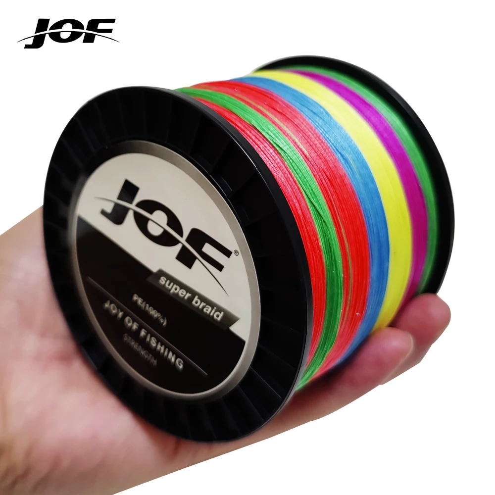 Lenza da Pesca Intrecciata JOF 8 Fili 1000M 500M 300M, Filo Multifilamento per Pesca alla Carpa 20-100LB, Lenza PE per Pesca in Mare