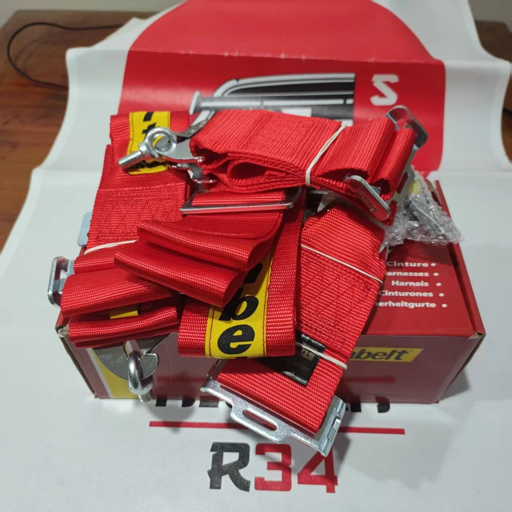 Ceinture de sécurité de course SA 4 points 3 pouces, harnais de sécurité pour voiture de course, ceinture de sécurité de rallye de haute qualité à dégagement rapide avec camlock