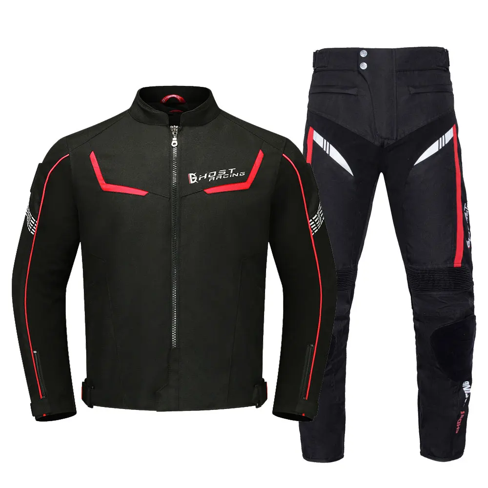 Veste de Moto imperméable pour hommes, veste de course, pantalon de Moto portable, vêtements de Moto avec Protection EVA, équipement de Moto