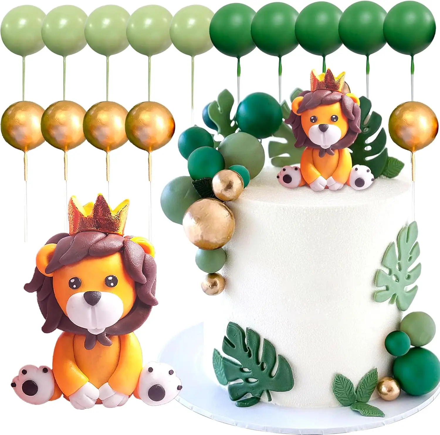 Décoration de gâteau Safari, Décoration de gâteau Wild One, Décoration de gâteau Animaux de la Forêt, Décoration d