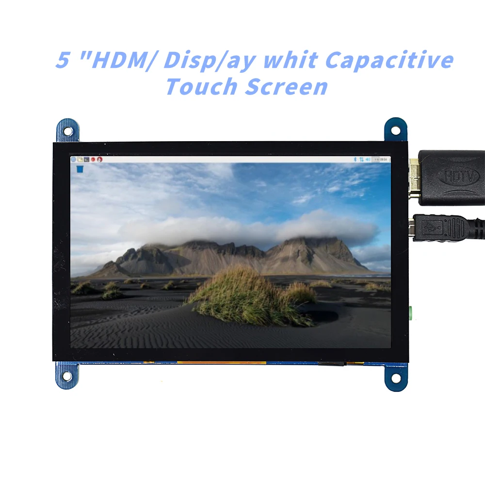 EQV 5 pouces moniteur Portable HDMI 800x480 écran tactile capacitif écran LCD pour Raspberry Pi 4 3B +/PC/Banana Pi