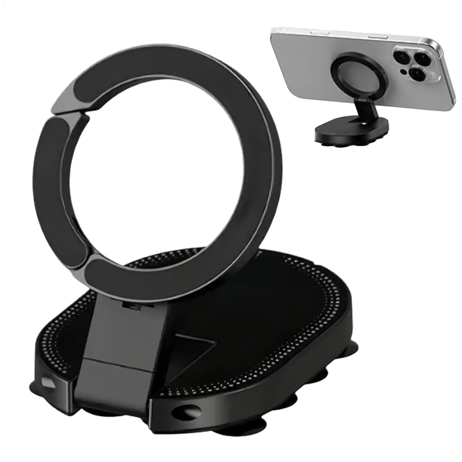 Support de téléphone à ventouse pour téléphone portable, support de téléphone en silicone réglable à 360 degrés, support de téléphone portable pour la maison, les voyages et la salle de sport