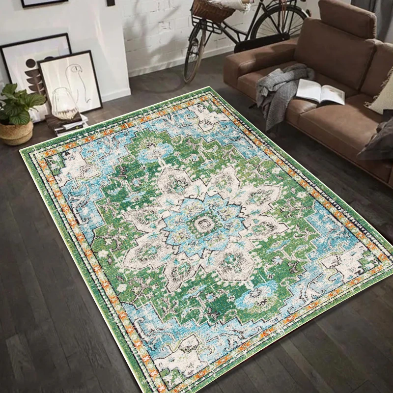 Boho Chic Persian Turkish Carpet Living Room Decor Sofa Rug Bedroom Bedside Soft Rug Kitchen Dining Table Floor Mat Hallway Rug